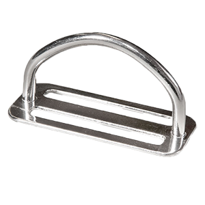 D- Ring 50 mm, verschweisst auf Gurtstopper