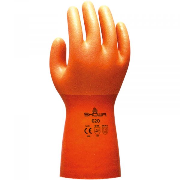 Trocken-Handschuhe für Ringsysteme (orange) SHOWA