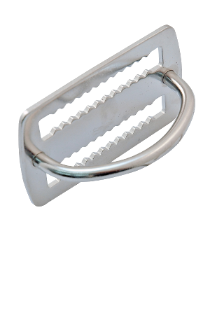 Bleistopper mit 90° D-Ring flach, verschweißt