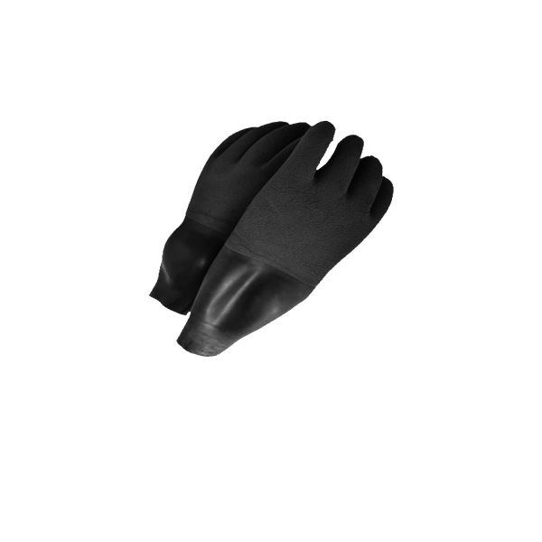 Trocken-Handschuhe mit integrierter Latex-Manschette (grau)