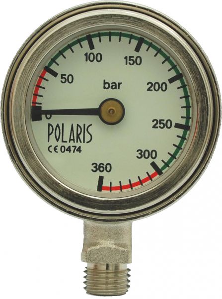 Polaris Tek Finimeter „Deep“, 50mm, 300bar, weißes Ziffernblatt