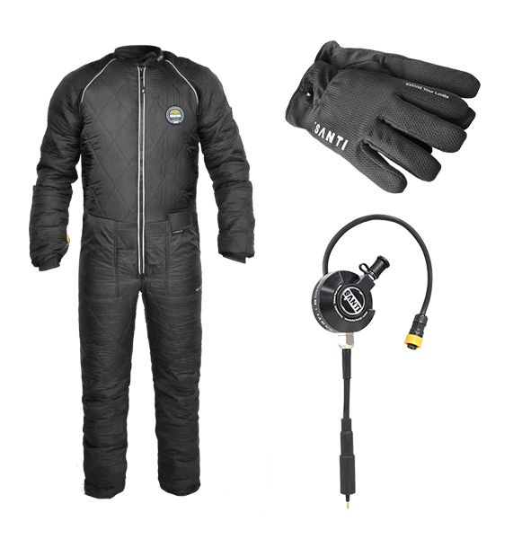 Santi Max + Set: Heizunterzieher + Thermoventil + Heizhandschuhe