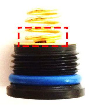 Batteriefach Abdeckung für Shearwater Petrel / Nerd ab Modell 2016 mit blauem O-Ring